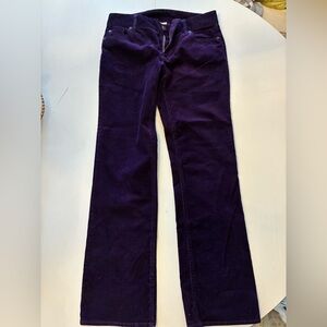 Women's Purple JCREW Corduroy Jeans